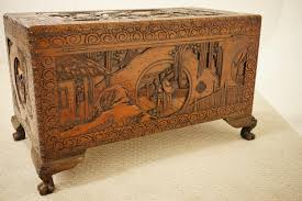Intricately Carved Camphor Chest With Lift Out Tray- China ...