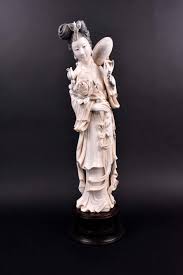 Sold at Auction: FINE CHINESE CARVED FIGURE OF A MERIN