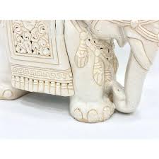 Vintage Ceramic Elephant Flower Stand, 20th Century | Chairish