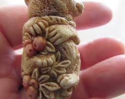 Vintage Harmony Kingdom Bear Pendant Screw on Top - Etsy