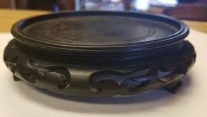 Vintage Asian Oriental Wood vase Stand | eBay