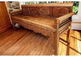 Chinese Carved Wood Long Bench For Sale at 1stDibs | chinese ...