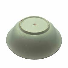 Vintage Serving Vegetable Bowl 9.75" Round Green Edge Floral ...