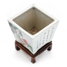 Two Chinese Porcelain Jardiniere Planters with Stands (Lot 2110 - Asian Art AuctionMay 23, 2024, 9:00am)