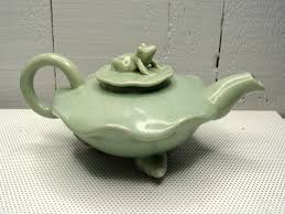 Vintage Chinese Green Celadon Porcelain Teapot | eBay