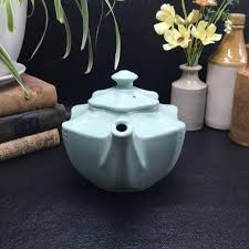 Vintage Hall China, Rare "starfish" Pattern in Aqua Green, 6 Cup Tea Pot, C. 1940's - Etsy
