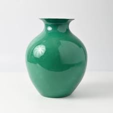 Antique Green Porcelain Vase from Thomas, 1920s for sale at Pamono