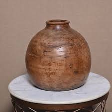 Vintage Wooden Hand Carved Water Drinking Pot Water Dispenser Wood Pot Tank | eBay