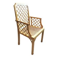 Fretwork Dining Chair Faux bamboo Hollywood Regency ...