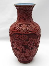 Sold at Auction: OLD CHINESE CINNABAR LACQUER VASE