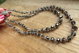 1950's Double Strand Crystal Silver Coated Aurora Borealis ...