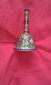 Brass Cloisonné Enamelled Little Chinese Hand-held Bell, Lined in Enamel - Etsy