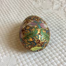 Vintage Floral Cloisonne Egg. Collectible Cloisonne Egg. Display Egg. - Etsy Hong Kong
