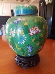 Antique Cloisonne Enamel Ginger Jar | eBay