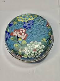 Chinese Qing Dynasty Cloisonne Box And Cover With Peony Flower | eBay