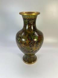 Vintage Cloisonné Vase Chinese Marked 9 1/4" Tall Exc. Cond ...