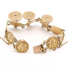 Gold Chinese Symbols Medallion Bracelet (Lot 5231 - Estate Jewelry & Luxury Accessories AuctionJun 19, 2025, 10:00am)