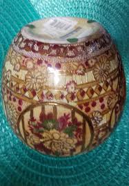 Large Ornate Floral Hand Painted Chinese Porcelain 10-1/2 ...