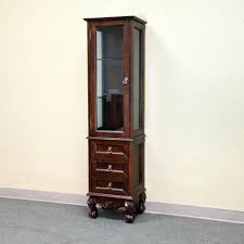 Bellaterra Home 17" 1-Door 3-Drawer Walnut Freestanding Linen Cabinet – US Bath Store