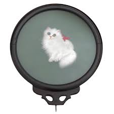 Vintage Chinese Su Silk Double-Sided Embroidery-White Cat 8 ...