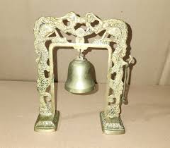 VINTAGE BRASS BELL & MALLOT DRAGON STAND GREAT BELL TONE 7 ...