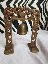 Vintage Brass Chinese Dragon Arch And Bell | eBay