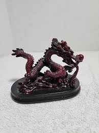 Vintage Oriental Red Dragon Statue | eBay