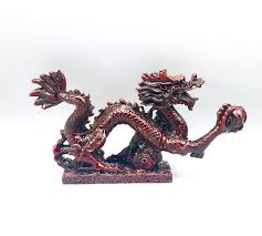 Chinese Feng Shui Dragon Figurine Statue for Luck & Success 8.5 inch L – Newcountrybonsai