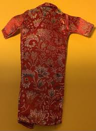 Vintage Barbie Clone Dress Jacket Red Gold Brocade Babs Bild Lilli Crisp NM | eBay