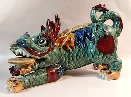 Dog Foo Dog Multi-Color Antique Chinese Figurines & Statues | eBay