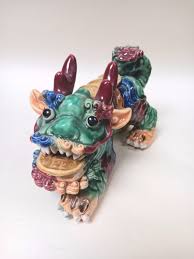 Buy Ceramic Dog of Foo Wealth Good Fortune Lion Online in India - Etsy