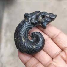 Hongshan Culture Archaize Black Iron Meteorite Jade Pig Dragon Pendant Crafts | eBay