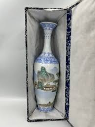 Chinese eggshell Porcelain Vase Signes from Jingdezhen 12 ...