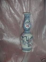 Vintage Inarco Tall Vase Majolica style or raised desi | eBay