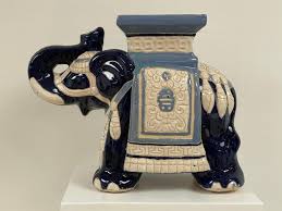 Decorative Terracotta Elephant in Blue Colors For Sale at ...