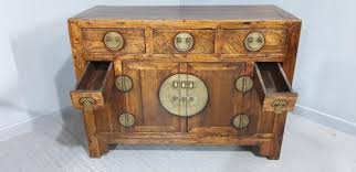 19th Century Chinese Elm Sideboard for sale at Pamono