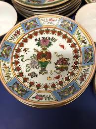 Vintage Made In China Hand Painted Enameled Porcelain 24 Pieces Set, NEW, RARE | eBay