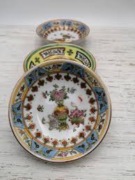 Vintage Chinese Porcelain Small Plates, Set of 3 Small Chinese Plates, Oriental Decor Plates, Unique Gift China, Hand Painted China Plates - Etsy