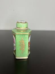 Enamel Tea Caddy 18th Century with Landscape | eBay