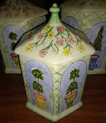 Canister Set - Handpainted | eBay