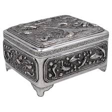 Chinese Export Silver Box For Sale at 1stDibs