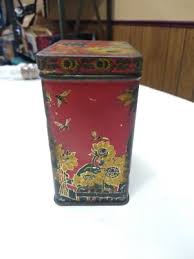 Antique Tetley Tea India & Ceylon Advertising Tin Hinged Lid ...