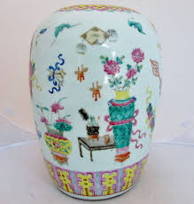 Antique Chinese Famille Rose Urn / Vase with Vases, Flowers ...