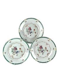 Four Chinese Export Famille Rose Botanical Plates, Qianlong Period (1736-1795) For Sale at 1stDibs
