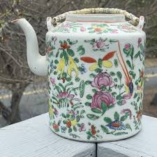 Antique Chinese Porcelain Famille Rose Hand Painted Teapot ...