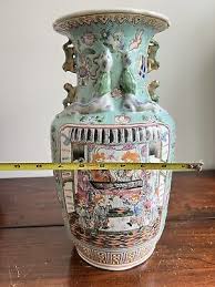 Antique Jiaqing Qing Dynasty Peoples, Flowers and Bugs porcelain Vase. | eBay