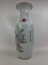 Antique Chinese Vase Decorated With a Garden Scene ...