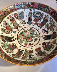 Antique Vintage Large Chinese Oriental Asian Pottery ...