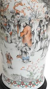 Mid 1950's or Earlier Tall Chinese Porcelain Vase | Chairish
