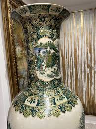 Monumental Japanese Pair of Porcelain Urns, Vases, Antique ...